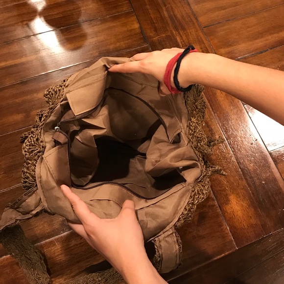 Last One Restocked Veracruz Boho Round Woven Tote - Picture 4 of 4